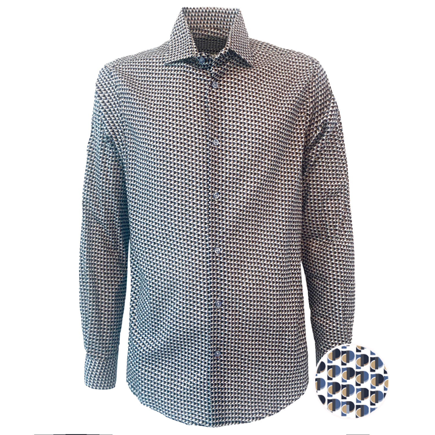 Camicia in micro fantasie - Image 3
