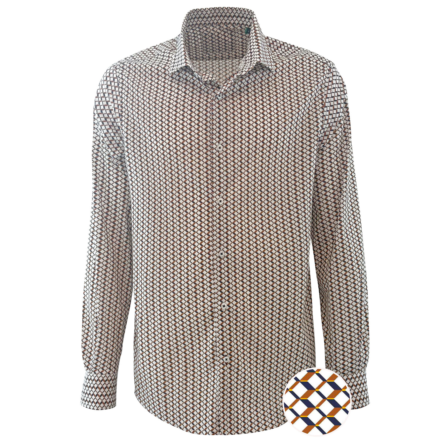 Camicia a fantasia geometrica - Image 6