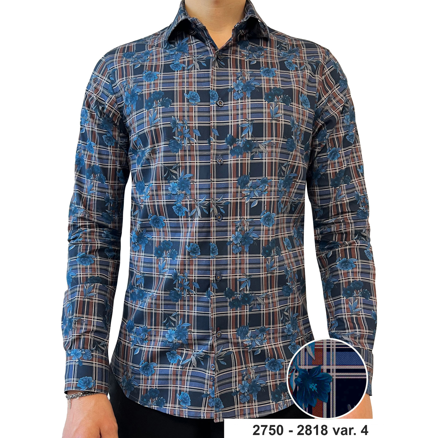 Camicia in fantasia floreale - Image 1
