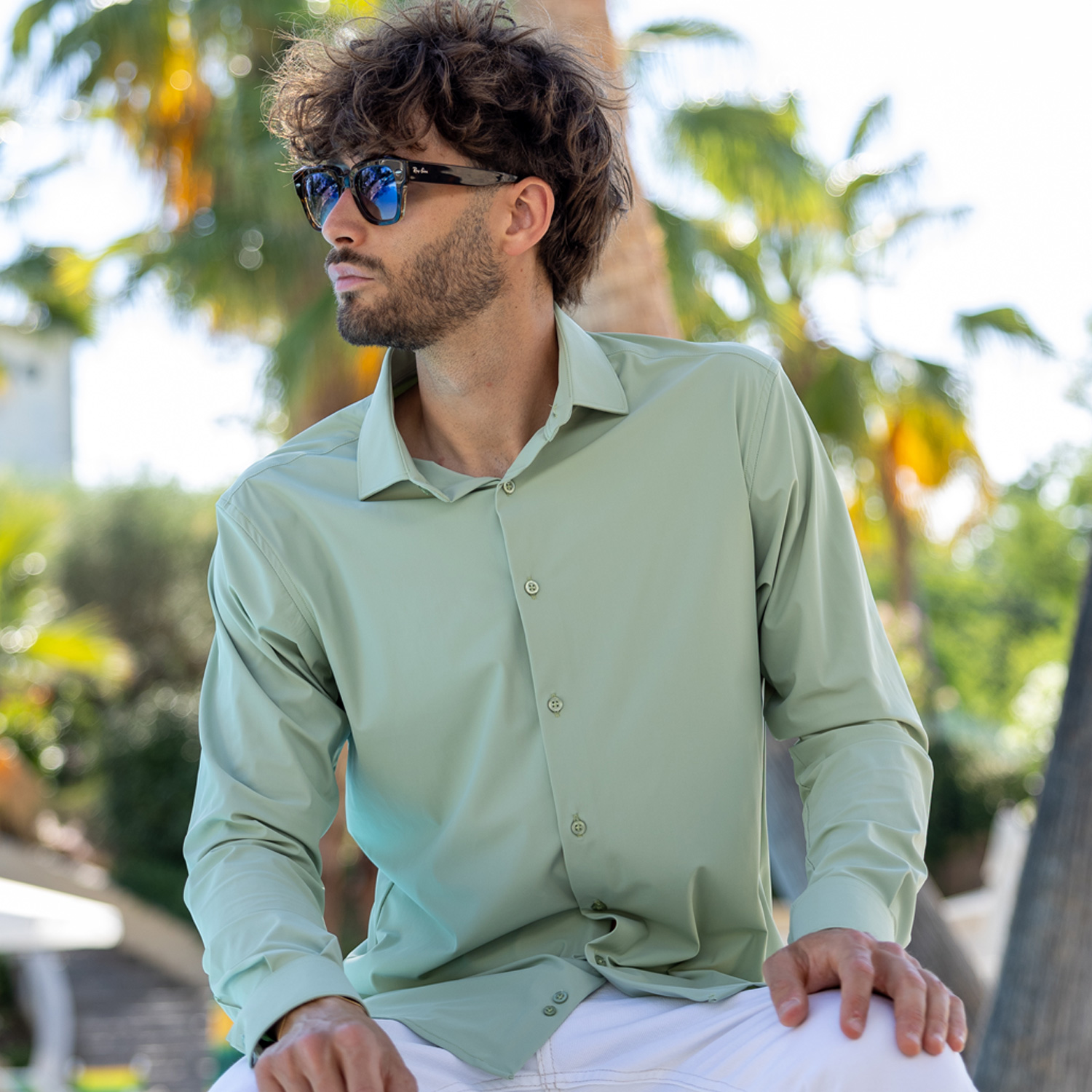 Camicia uomo art 2710 mod 2082 no stiro colori basic - Image 5